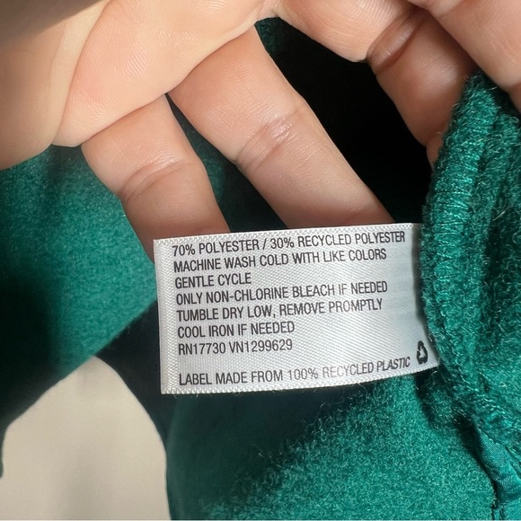 Target Wild Fable Emerald Green Thick Snap Front Shacket Jacket Womens Size XL - Picture 6 of 8